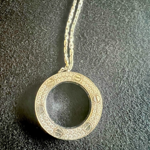 Cartier Love necklace , white gold, diamond - Picture 6 of 6